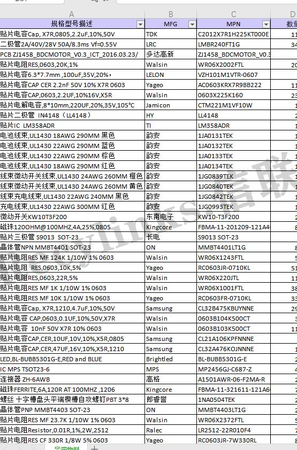 信联-电子呆料Excel6